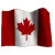 Canadian flag, waving